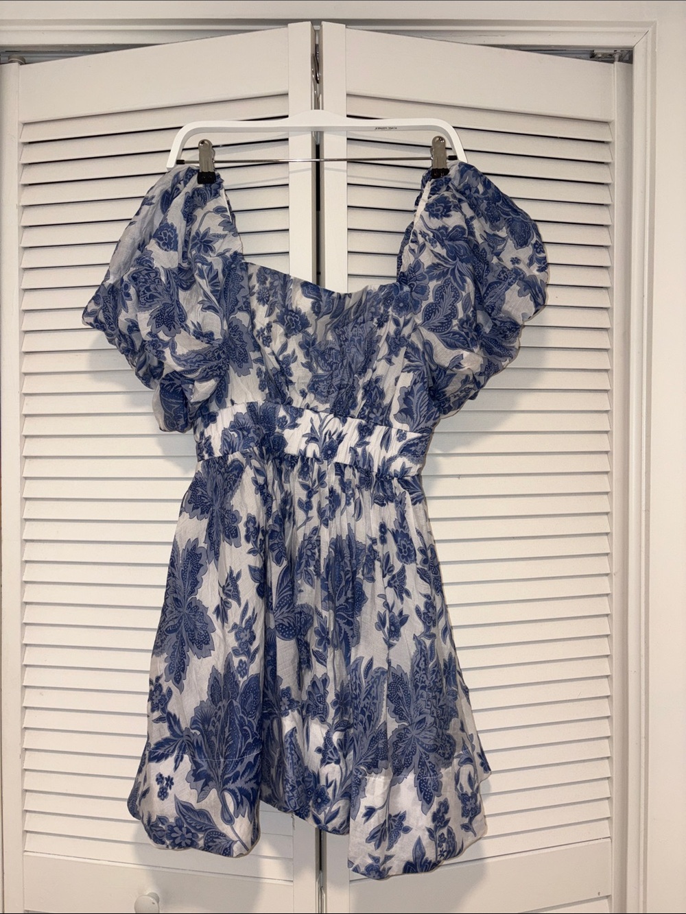 Showpo Blue and White Floral Mini Dress - Picture 2 of 5